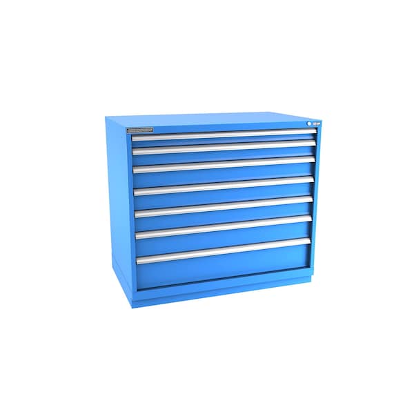 Champion Tool Storage Modular Drawer Cabinet, 7 Drawer, Blue, Steel, 47 in W x 28-1/2 in D x 41-3/4 in H E18000701ILCFTB-BB - main